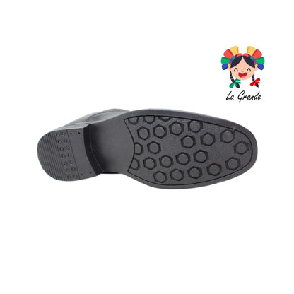 166-C ADRIANO GIANETTI Negro Sint Zapato Escolar para Niño, Joven y Caballero