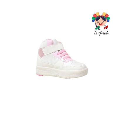 167 LUX-10 Beige Rosa Tenis Casual para Niña
