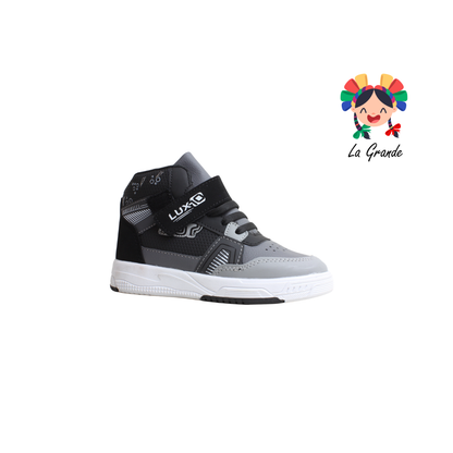167 LUX-10 Negro Oxford Tenis Casual para Niña y Niño