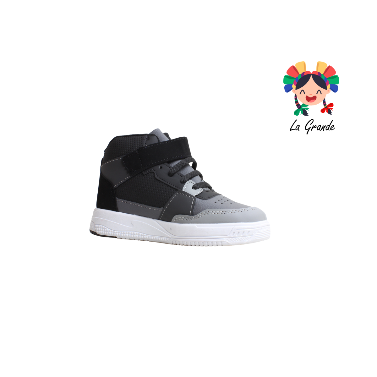 167 LUX-10 Negro Oxford Tenis Casual para Niña y Niño