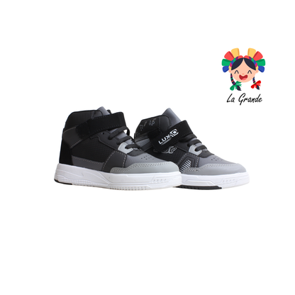 167 LUX-10 Negro Oxford Tenis Casual para Niña y Niño