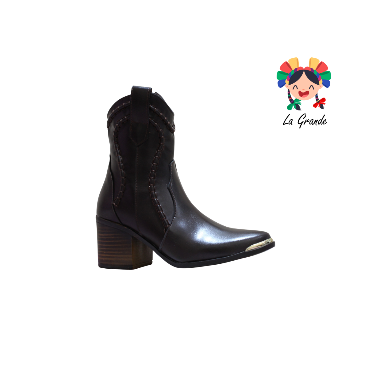 1009 IVANNEP Cafe Bota Vaquera para Dama