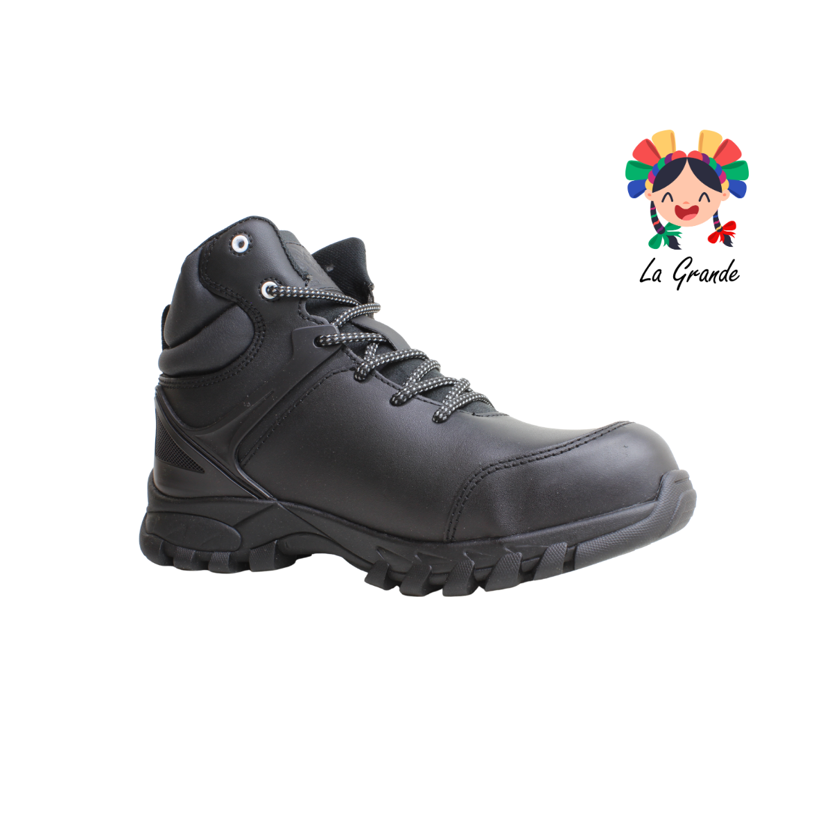 9602 RAM Negro Blanco Bota Industrial con Casco para Caballero