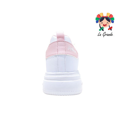 1700 ADIORA Blanco Rosa Sint Tenis Casual para Dama