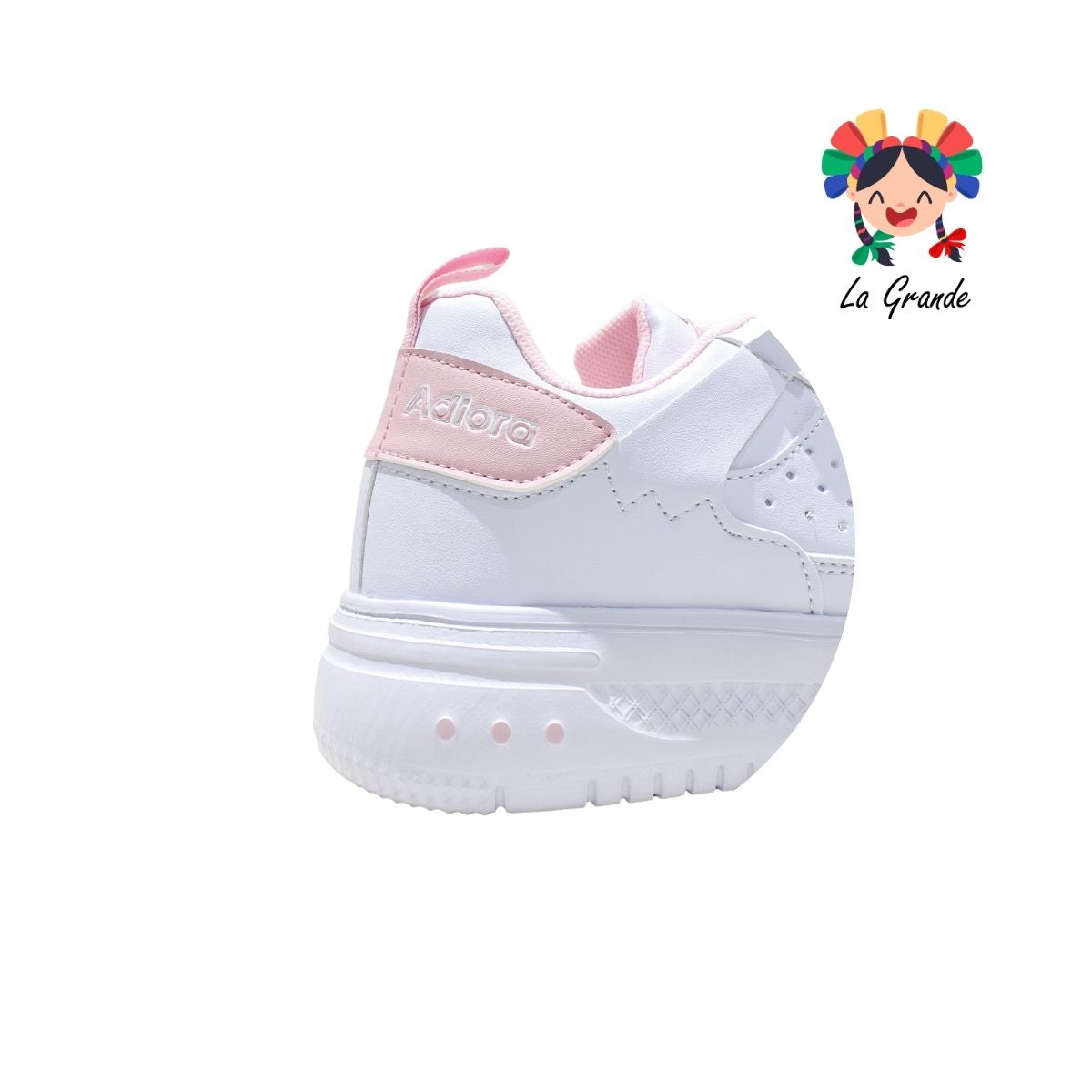 1700 ADIORA Blanco Rosa Sint Tenis Casual para Dama