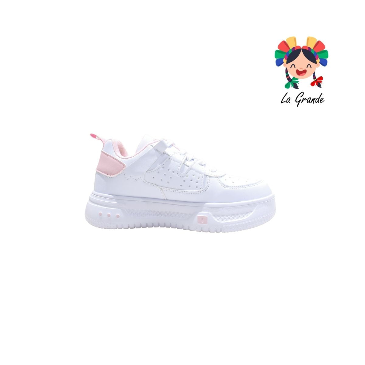 1700 ADIORA Blanco Rosa Sint Tenis Casual para Dama