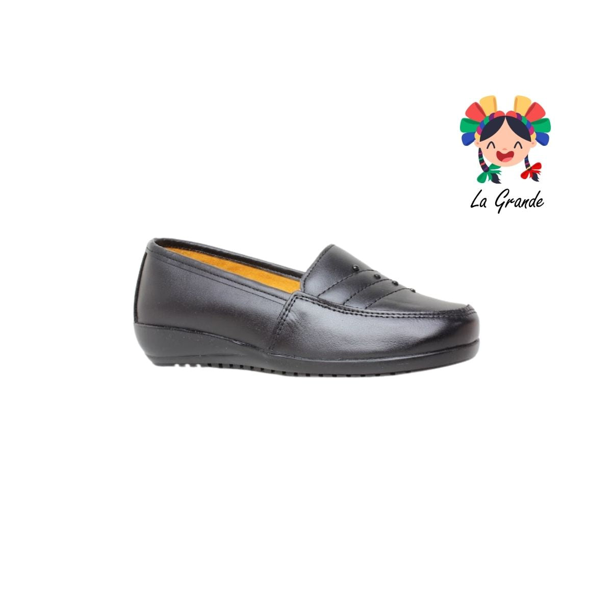 171 AMPARO Negro Piel Zapato Casual para Dama