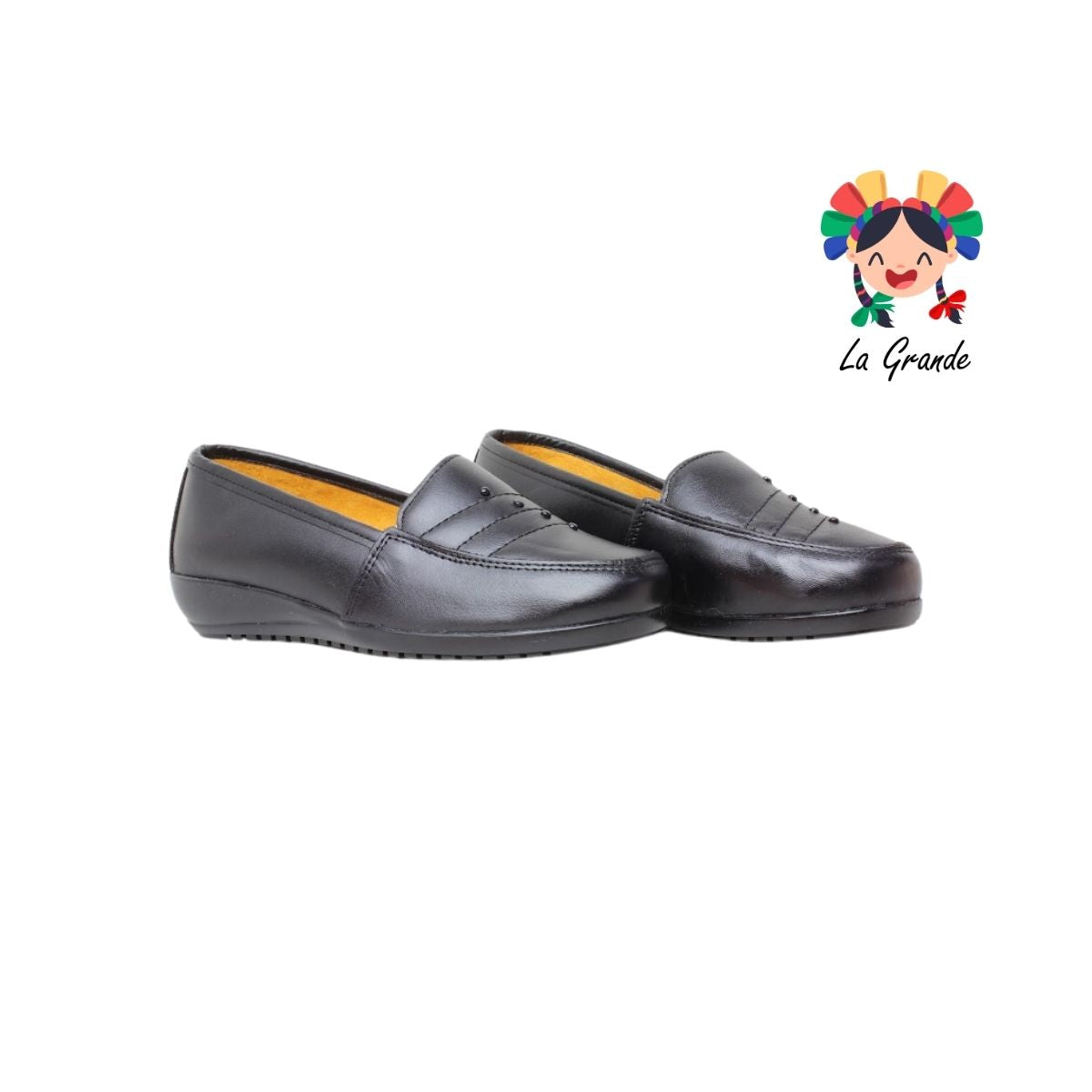 171 AMPARO Negro Piel Zapato Casual para Dama