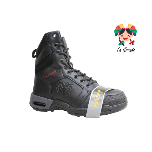9575 RAM Negro Bota Biker con Casco para Caballero