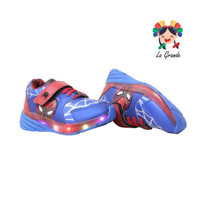 1727 KINGS-LU Rey Rojo  Sintético Tenis Casual con Luz Led para Niño