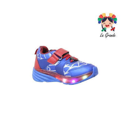 1727 KINGS-LU Rey Rojo  Sintético Tenis Casual con Luz Led para Niño