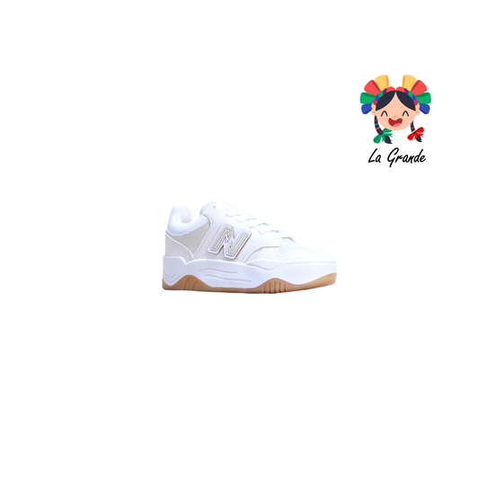 172 HEBOX Hueso Blanco Tenis Casual para Niña