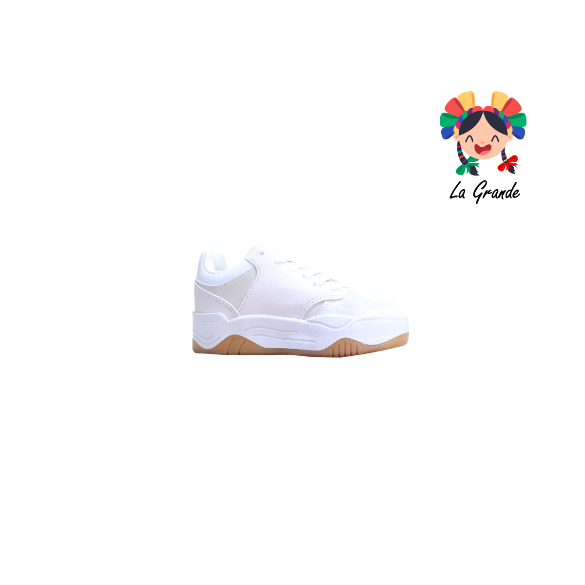 172 HEBOX Hueso Blanco Tenis Casual para Niña