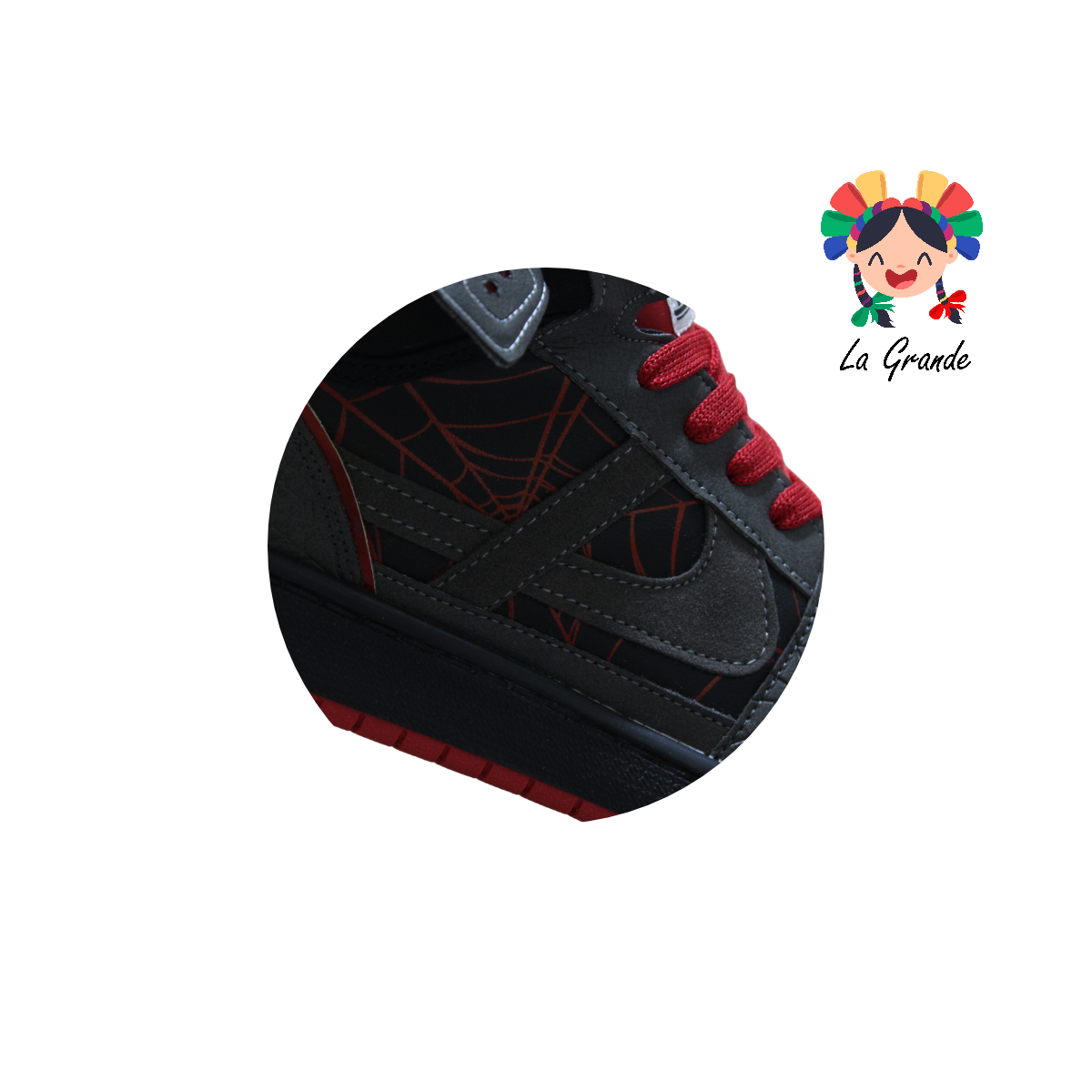 060043 PAM Gris Rojo Napa Gamuza Mortales Tenis Casual Calzado Nacional Original para Dama,Joven y Caballero