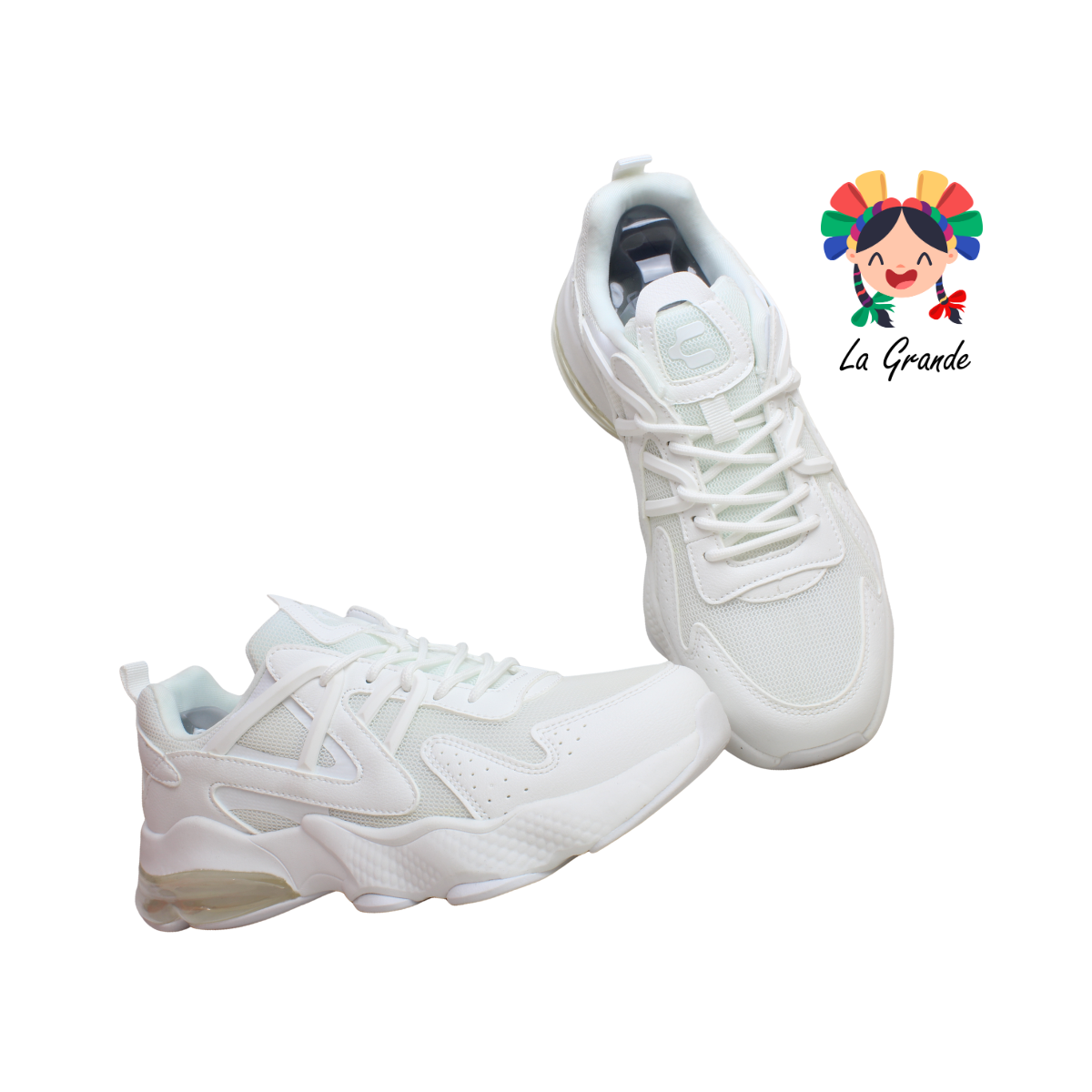 1086331 CHARLY Blanco Tenis Deportivo para Caballero