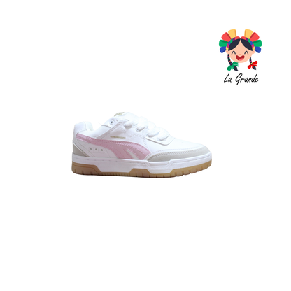 927 ROJO ARANDANO Blanco Maquillaje Tenis Casual para Dama
