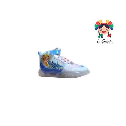 22025 PRINSS ROJO ARANDANO Cielo Rosa Sintético Tenis Casual Con Luz Led Recargable Para Niña