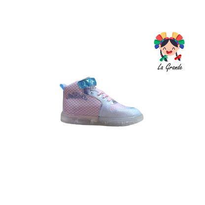22025 PRINSS ROJO ARANDANO Cielo Rosa Sintético Tenis Casual Con Luz Led Recargable Para Niña
