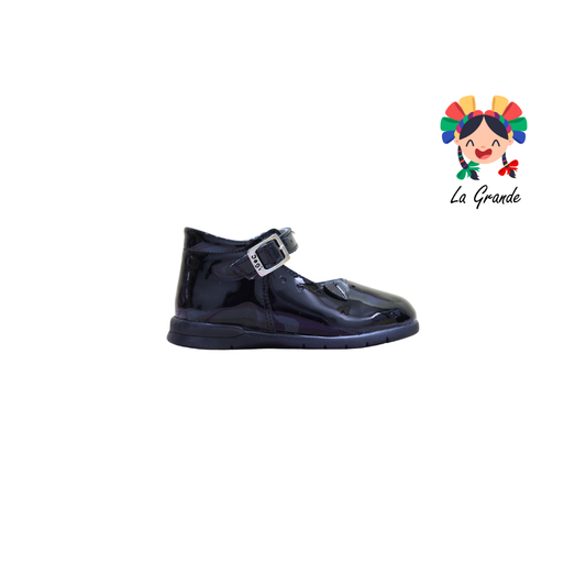 2302 DOGI Negro Charol Zapato Casual para Bebe y Niña