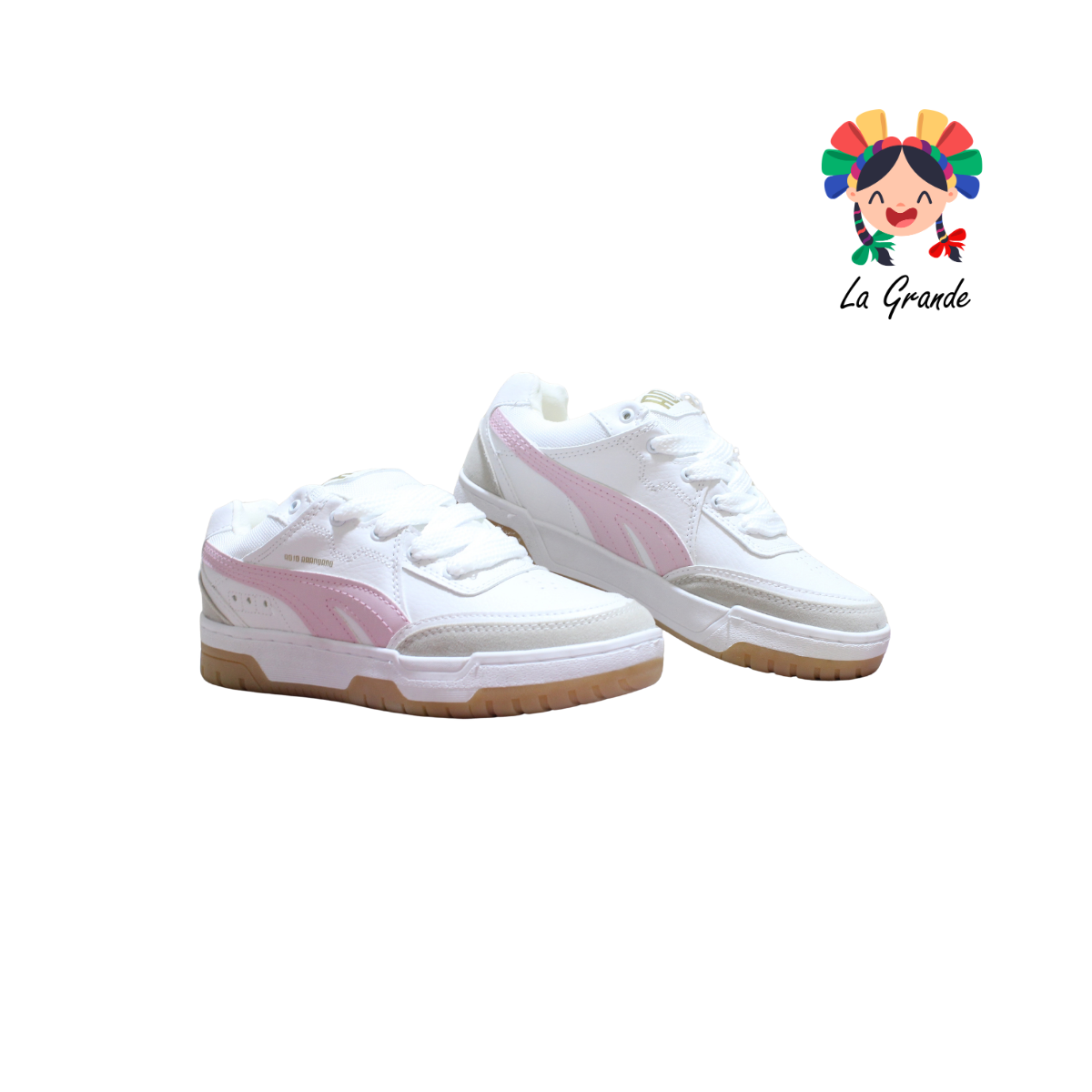 927 ROJO ARANDANO Blanco Maquillaje Tenis Casual para Dama