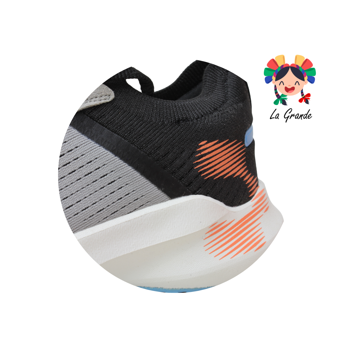 1086526 CHARLY Gris Negro Tenis Deportivo para Caballero