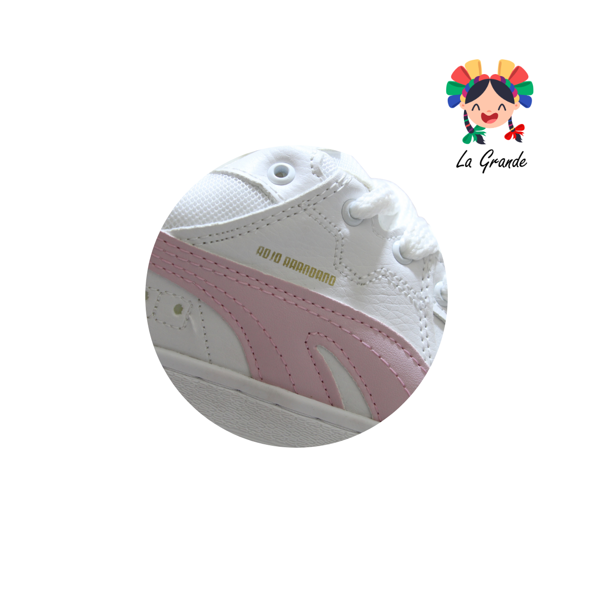 927 ROJO ARANDANO Blanco Maquillaje Tenis Casual para Dama