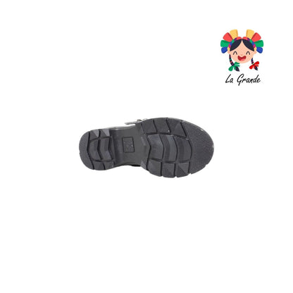 1801 LADY FLORES Negro Charol Zapato Escolar para Niña y Dama