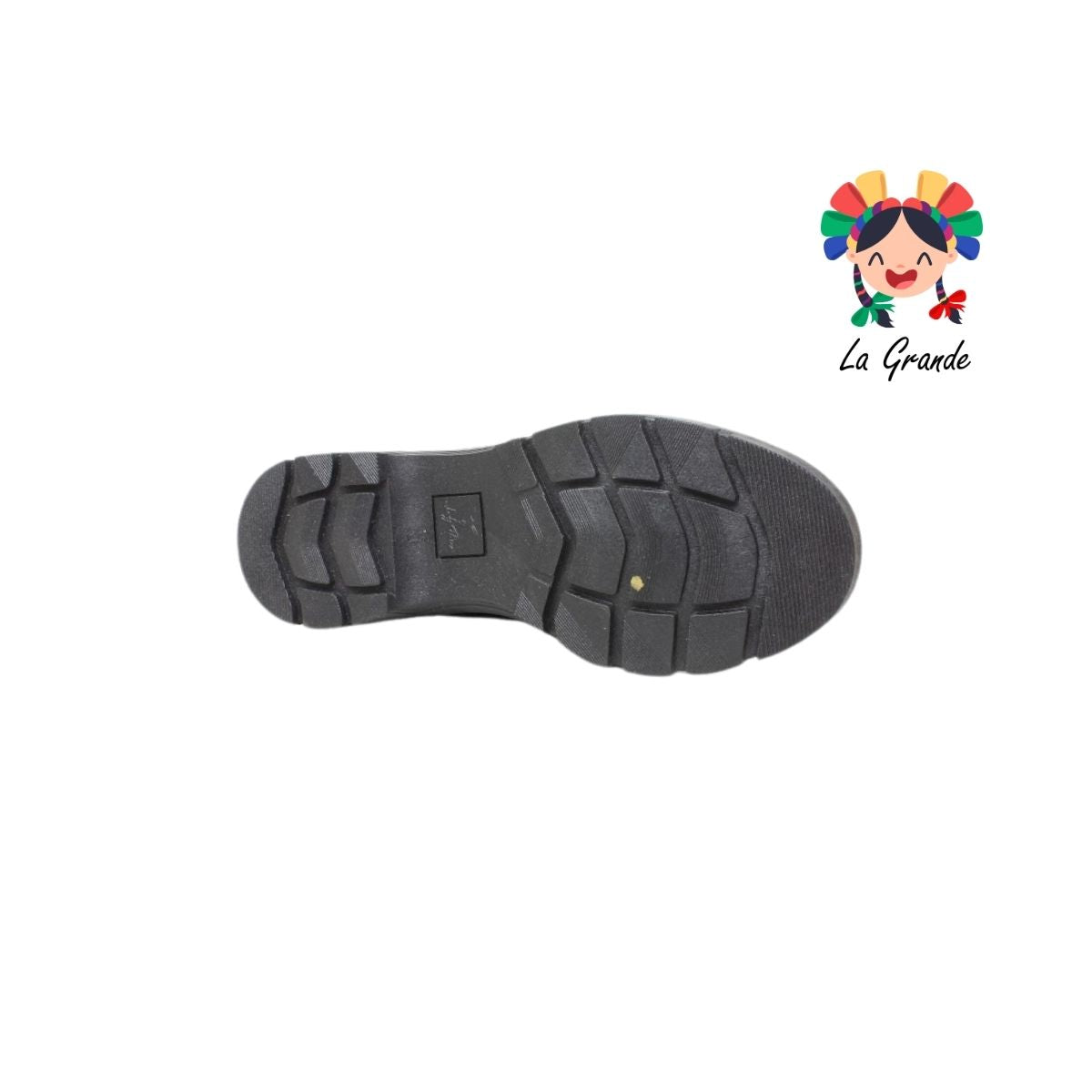 1803B LADY FLORES Negro Charol Zapato Escolar para Dama