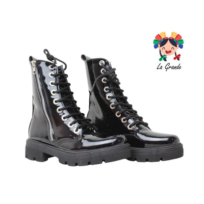 180 LADY MARY Negro Charol Bota para Dama