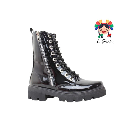 180 LADY MARY Negro Charol Bota para Dama