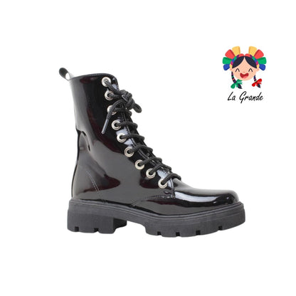 180 LADY MARY Negro Charol Bota para Dama