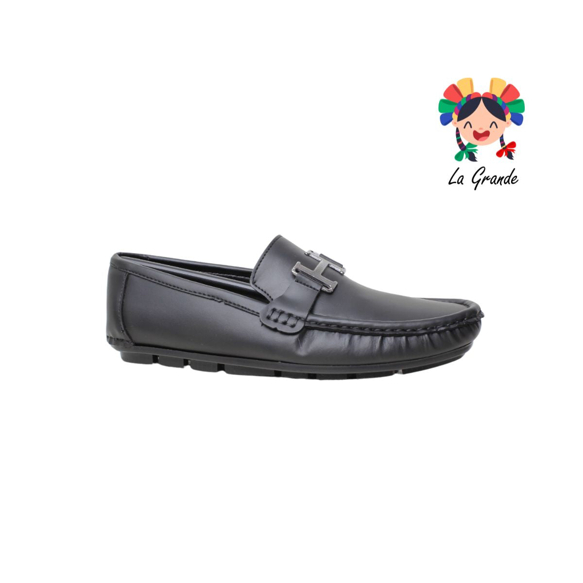 182 BOGA Negro Zapato Mocasín para Caballero