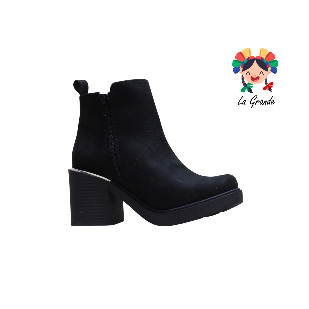 1032 LADY CHEKA Negro Prisco Bota Vaquera para Dama