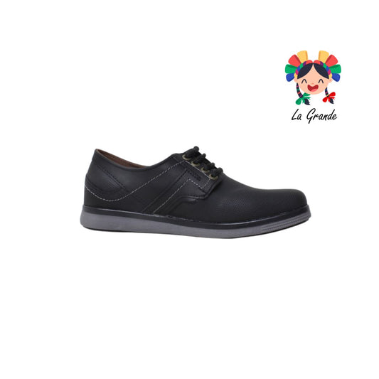 1834 NOZIVO Negro Negro Sint Zapato Casual para Joven