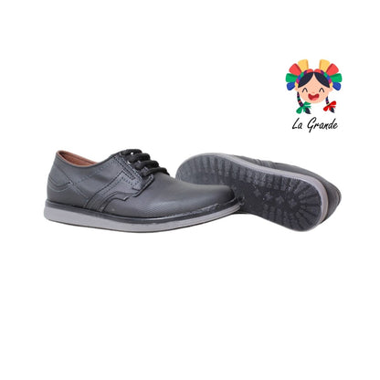 1834 NOZIVO Negro Gris Sint Zapato Casual para Joven