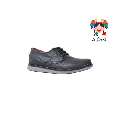 1834 NOZIVO Negro Gris Sint Zapato Casual para Joven