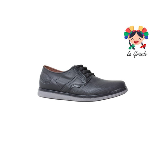 1834 NOZIVO Negro Gris Sint Zapato Casual para Joven