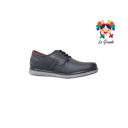 1834 NOZIVO Negro Gris Sint Zapato Casual para Joven