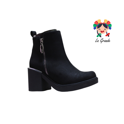 1032 LADY CHEKA Negro Prisco Bota Vaquera para Dama