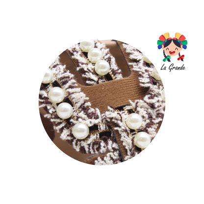 1852 WILDCAT Café Chinela Napa Sandalia Casual para Dama