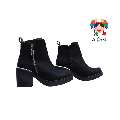 1032 LADY CHEKA Negro Prisco Bota Vaquera para Dama