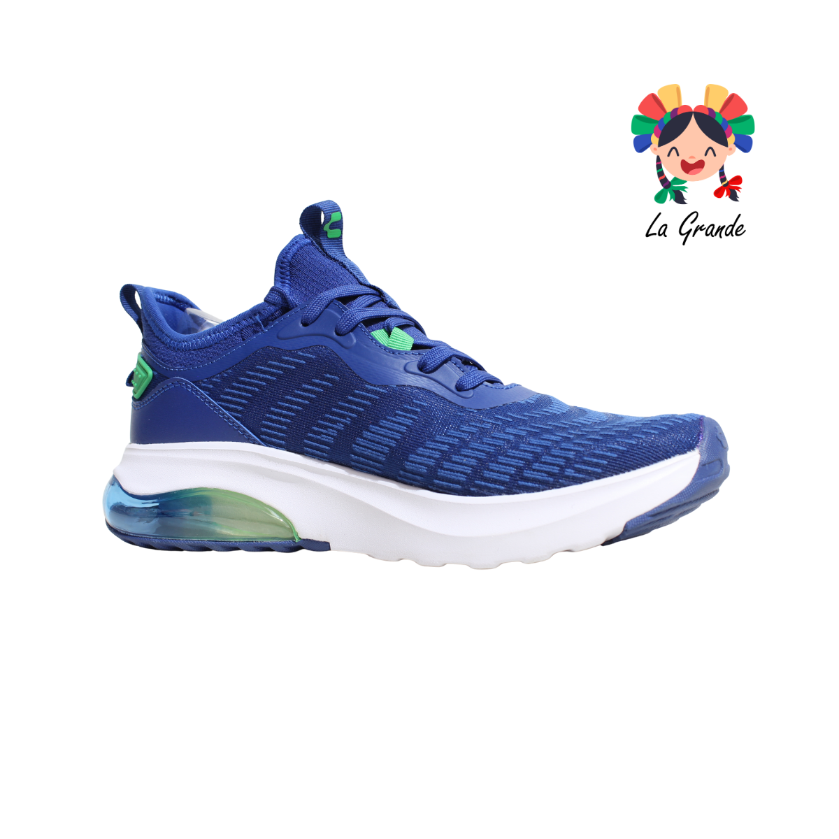 1086413 CHARLY Azul Limon Tenis Deportivo para Caballero