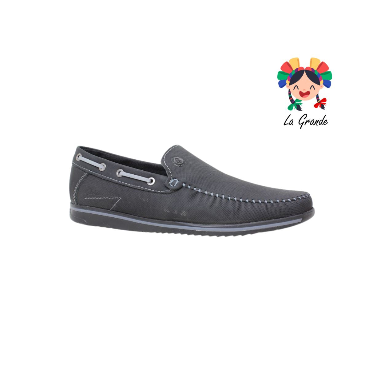 3008 CUSTOM Negro Gris Sint Zapato Casual para Bebé, Niño y Caballero