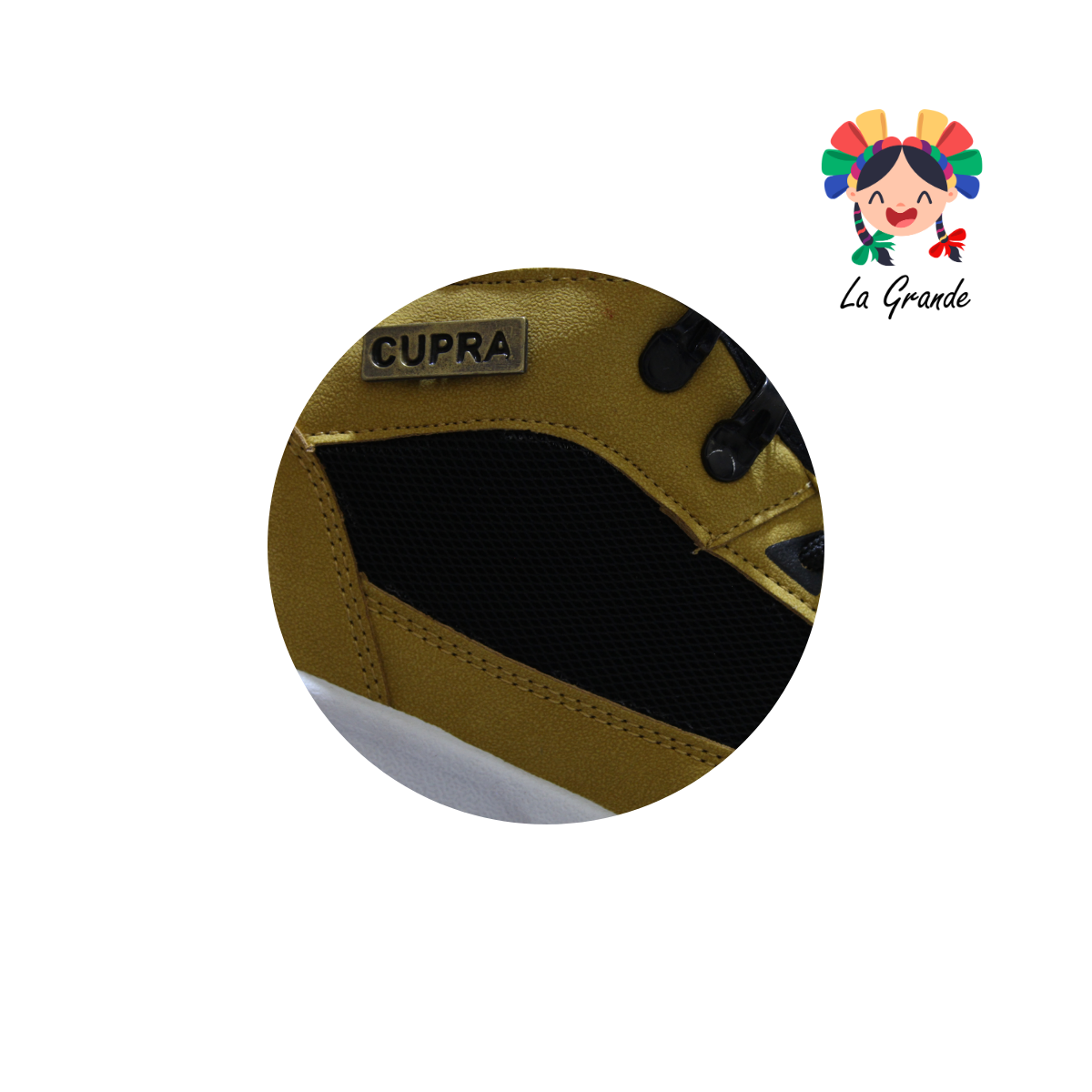 8918 CUPRA Mostaza Negro Bota Montaña para Joven