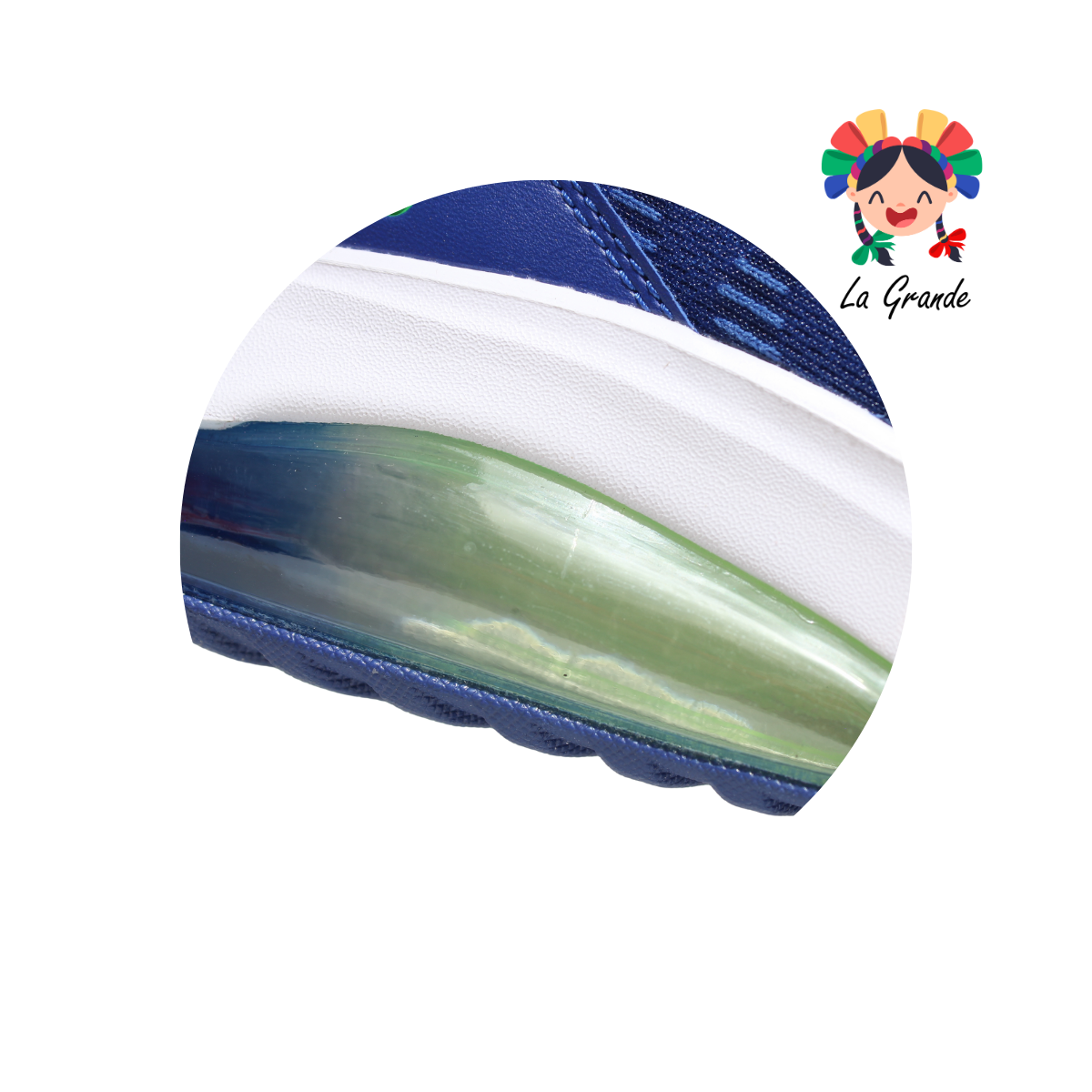 1086413 CHARLY Azul Limon Tenis Deportivo para Caballero