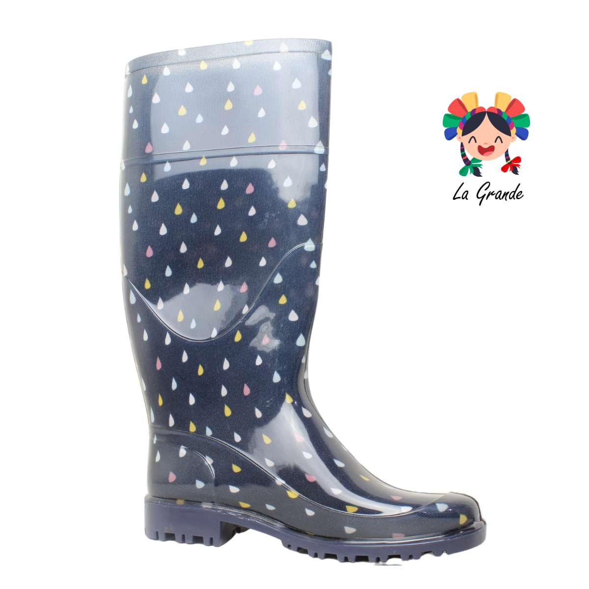 2950 TOP MODA Azul Petroleo Bota de Hule para Dama