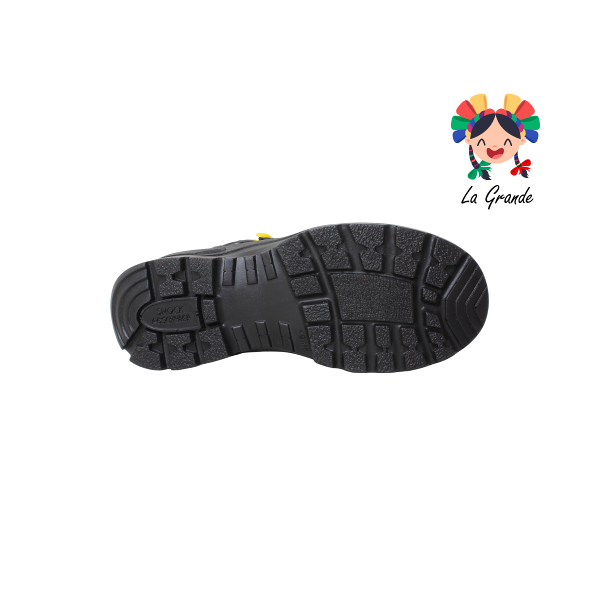 2592 DISCOVERY Negro Amarillo Textil Bota industrial con Casco de Poliamida para Caballero