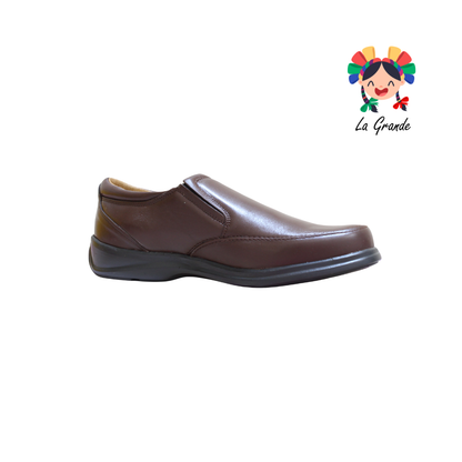 1087 KA99 Cafe Borrego Piel Zapato Confort para Caballero