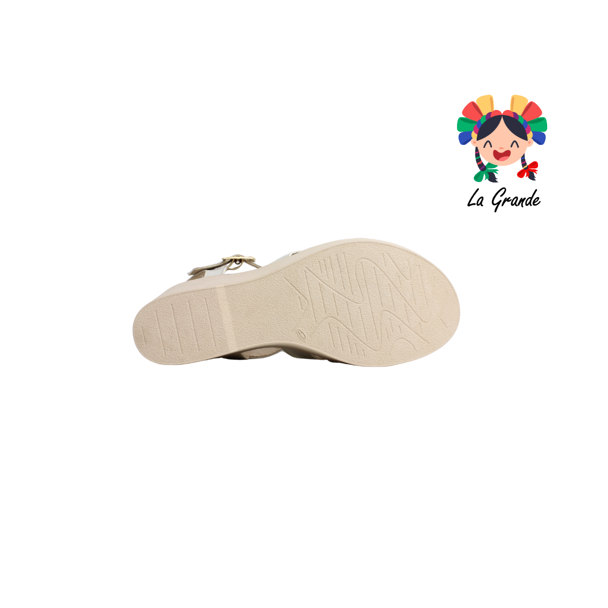 058 ROJO CEREZA Latte Verde Napa Sandalia con Plataforma para Dama