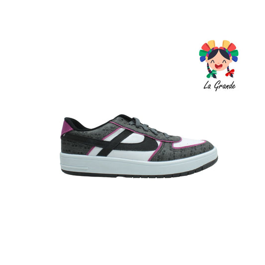 190021 PANAM Negro Carmín Día de Muertos Sintético Tenis Tipo Bota Nacional Original para Dama y Joven
